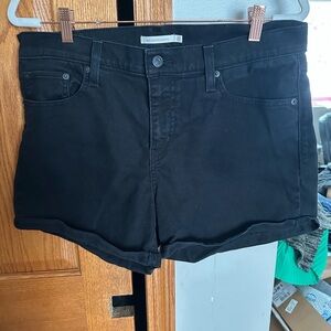 Levi's Black Jean Shorts